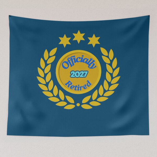 Item preview, Officially Retired 2027 Retro Star Retirement Party Gift Design designed and sold by Evelashop.