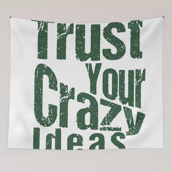 Item preview, Trust Your Crazy Ideas Letterpress Style designed and sold by andry01.