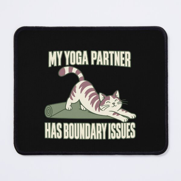 Item preview, Yoga Cat Lover Cat Mom Home Practice Yoga Mat designed and sold by AndreasMei.