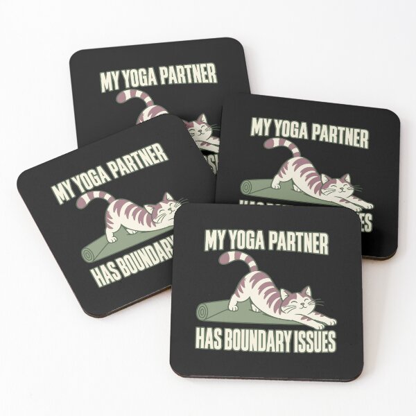 Item preview, Yoga Cat Lover Cat Mom Home Practice Yoga Mat designed and sold by AndreasMei.