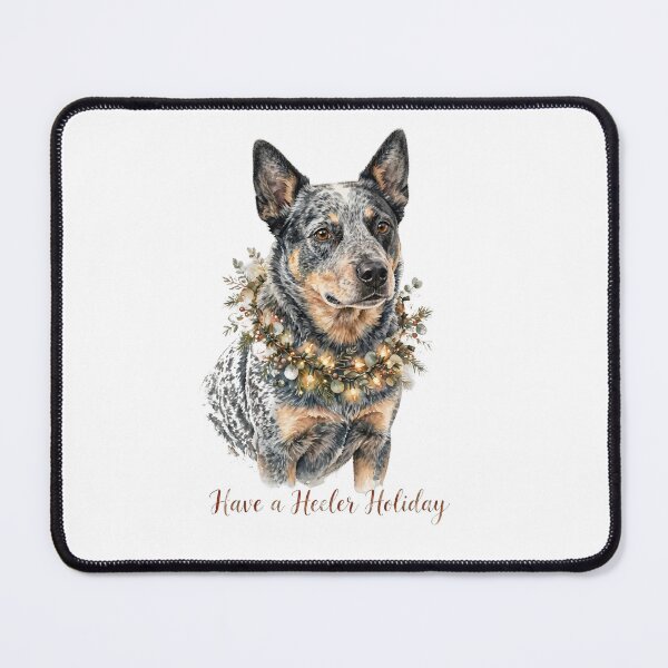 Artikelvorschau, Weihnachts-T-Shirt mit Heeler-Motiv, Weihnachts-Shirt mit Blue Heeler-Motiv, Weihnachts-T-Shirt mit Australian Cattle Dog-Motiv entworfen und verkauft von LunaAdventurer.