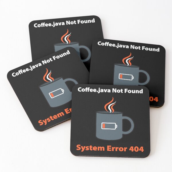 Item preview, Coffee.java Not Found Funny Programmer Coffee Error 404 T-Shirt designed and sold by Design-Pro-21.