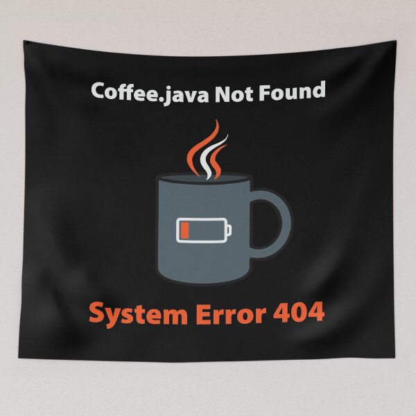 Item preview, Coffee.java Not Found Funny Programmer Coffee Error 404 T-Shirt designed and sold by Design-Pro-21.
