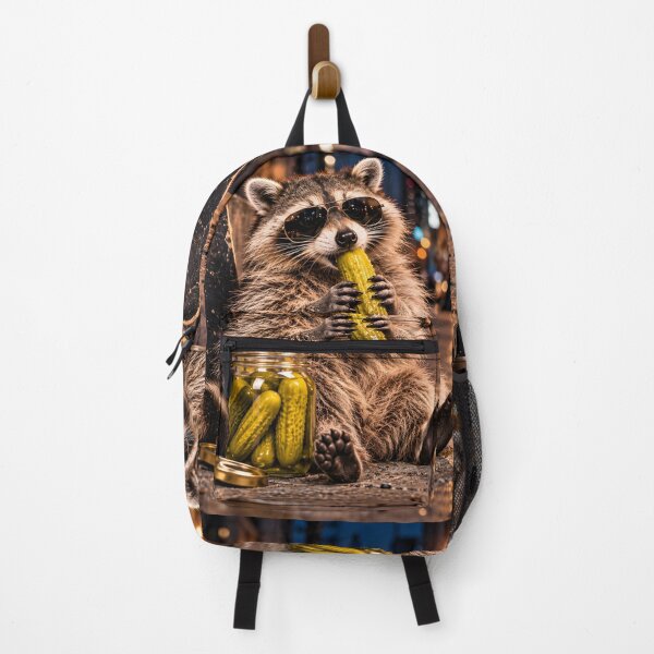 Item preview, Raccoon Eating Pickles designed and sold by Clothes With Smiling Animals Walt Gral.