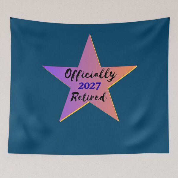 Item preview, Officially Retired 2027 Retro Star Retirement Party Gift Design designed and sold by Evelashop.