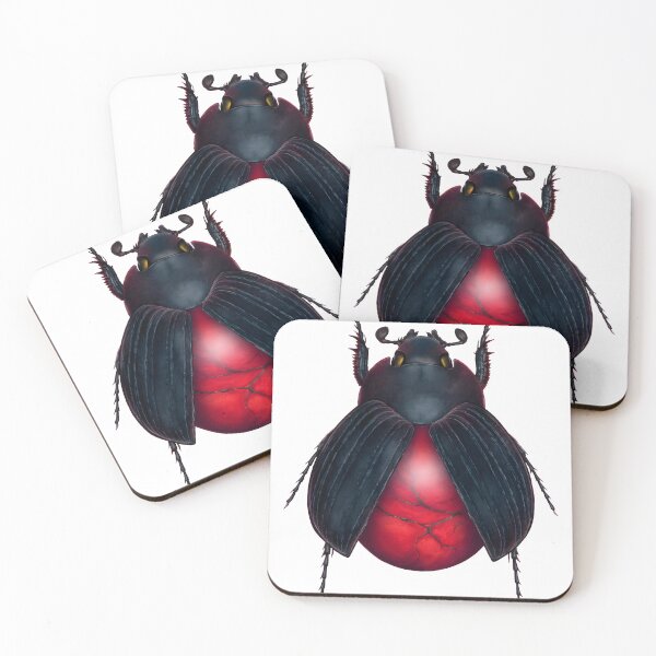 Item preview, Red Jasper Beetle designed and sold by gunhildmuratal.