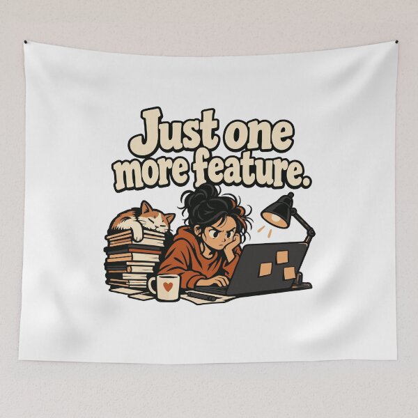 Item preview, Just One More Feature Pet Project Comic designed and sold by ThreadQuirk.