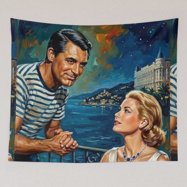 Item preview, To Catch a Thief Romantic Mystery Fine Art Tribute designed and sold by Art's Diner.