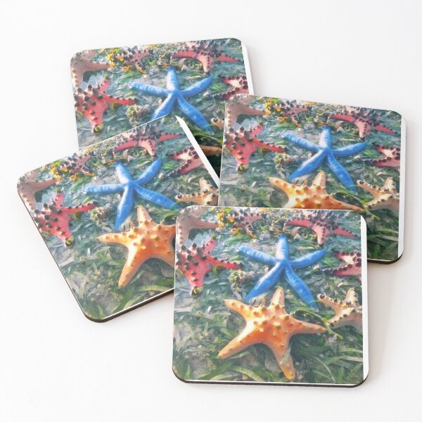 Item preview, Colorful Knobby Starfish In Sea Grass designed and sold by Luxxe87.