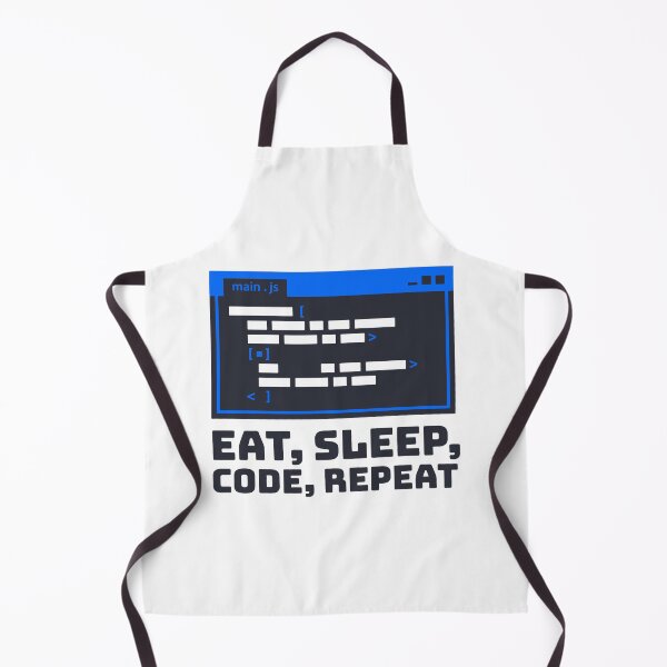 Item preview, Eat Sleep Code Repeat Programmer Slogan Blue Code Editor T-Shirt designed and sold by Design-Pro-21.