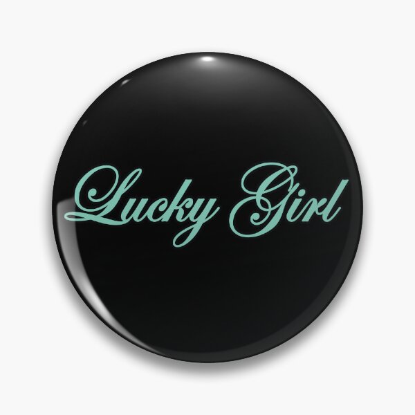 Item preview, Lucky Girl Mint Green Y2K Script designed and sold by cupids-eros.