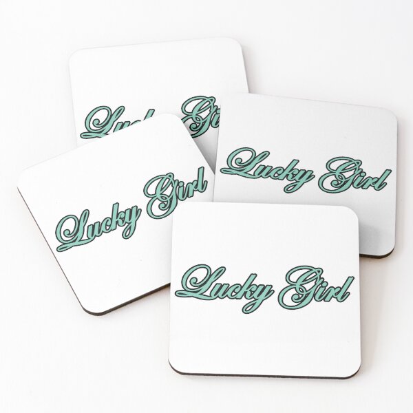 Item preview, Lucky Girl Mint Green Y2K Script designed and sold by cupids-eros.