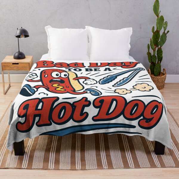 Item preview, Bad Day To Be A Hot Dog Running Mascot Funny BBQ Cookout Graphic designed and sold by CHariliha-ka.
