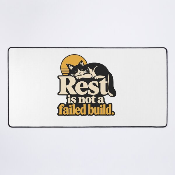 Item preview, Rest Is Not a Failed Build Cat Graphic designed and sold by ThreadQuirk.
