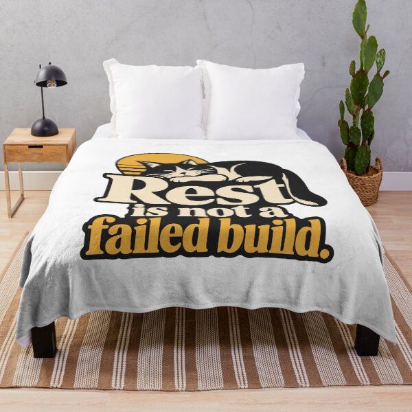 Item preview, Rest Is Not a Failed Build Cat Graphic designed and sold by ThreadQuirk.