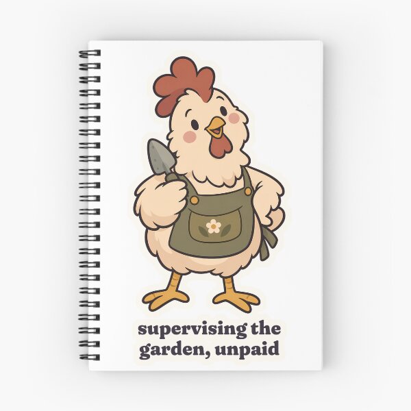 Item preview, Backyard Chicken Supervising the Garden, Unpaid designed and sold by OuqCreations.