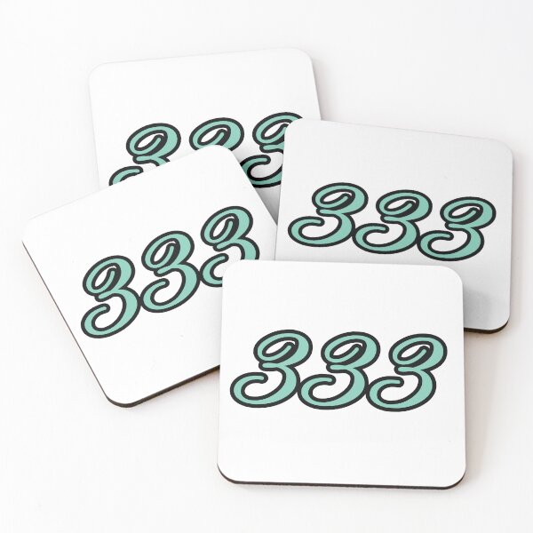 Item preview, 333 Angel Number Mint Green Y2K Script designed and sold by cupids-eros.