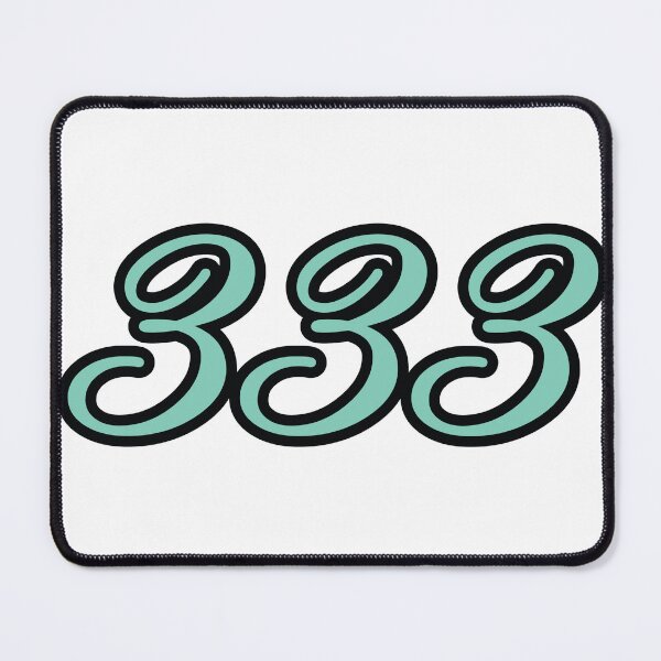 Item preview, 333 Angel Number Mint Green Y2K Script designed and sold by cupids-eros.