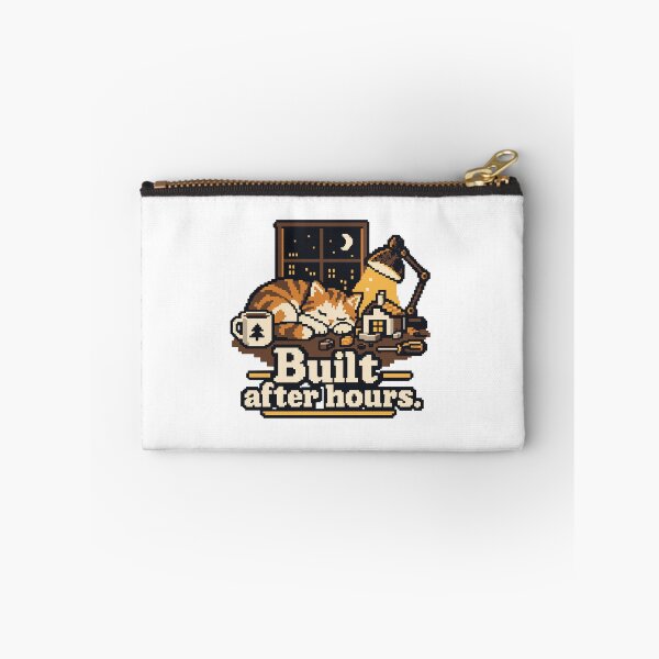 Item preview, Built After Hours Pixel Art Design designed and sold by ThreadQuirk.