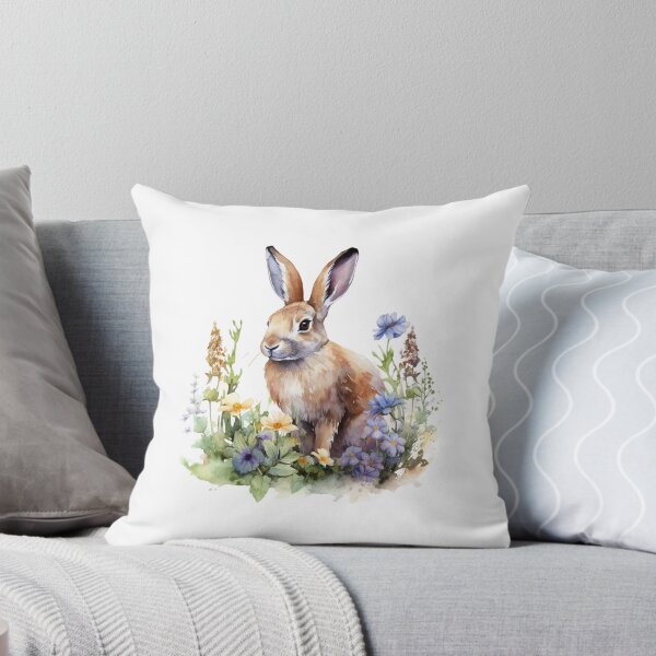 Item preview, Meadow Bunny | Beautiful Wildflower Nature Art designed and sold by Mandayartstudio.