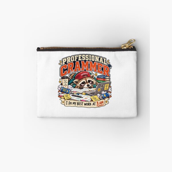 Item preview, Professional Crammer Raccoon College Humor designed and sold by 987 Design Co..