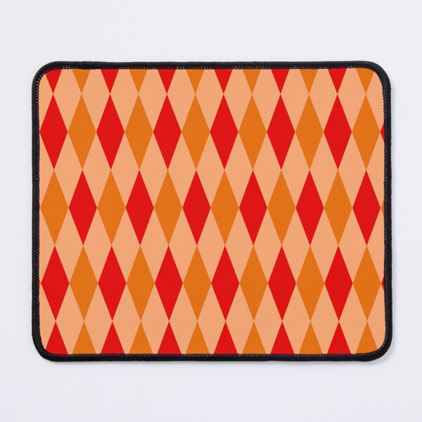 Item preview, Red Orange On Orange Harlequin Diamonds Pattern designed and sold by PatternTitan.
