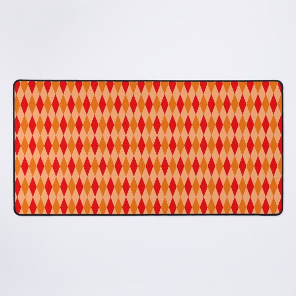 Item preview, Red Orange On Orange Harlequin Diamonds Pattern designed and sold by PatternTitan.