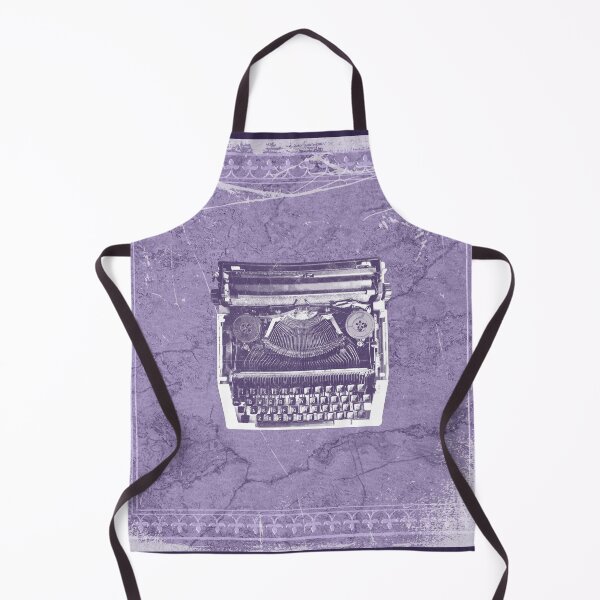 Item preview, Máquina de escribir manual antigua, vista superior, barras de escritura, teclas violetas designed and sold by Ghoul Enterprises.