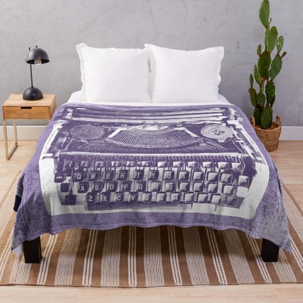Item preview, Vintage Manual Typewriter Top View Typebars Keys Violet designed and sold by Ghoul Enterprises.