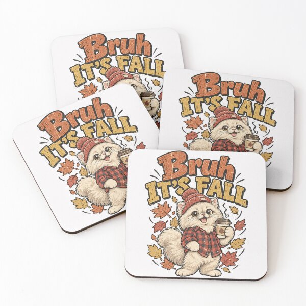 Item preview, Bruh It's Fall Persian Cat Flannel Coffee Autumn Vintage Graphic designed and sold by DYALEEZ-XCR.