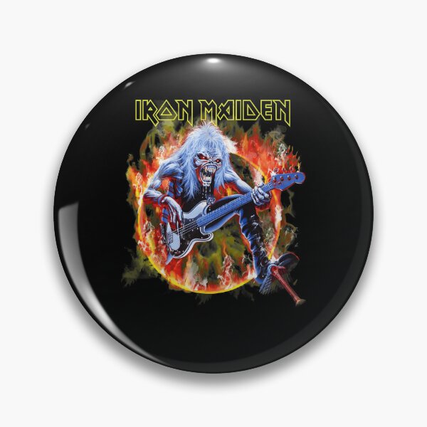 Item preview, Maiden Eddie Flaming Bass Metal designed and sold by RotwisArt.