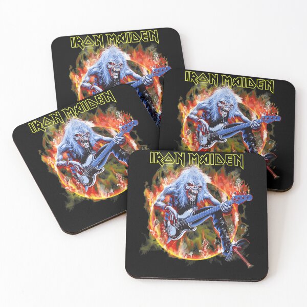 Item preview, Maiden Eddie Flaming Bass Metal designed and sold by RotwisArt.