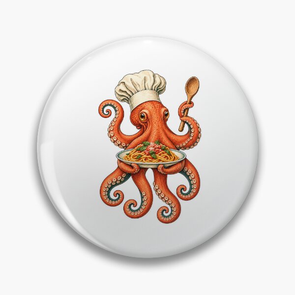 Item preview, Octopus Pasta Chef designed and sold by cybersilverhand.