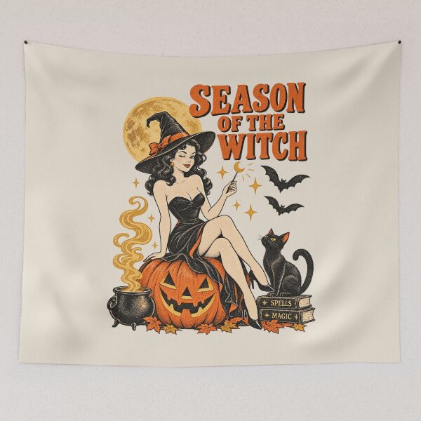 Item preview, Season Of The Witch, Vintage Witch, Retro Halloween Aesthetic, Witchy Autumn Style, Spooky Season Gift designed and sold by Quiajia.