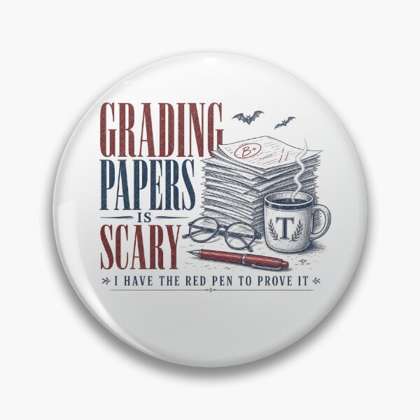 Item preview, Grading Papers Is Scary Teacher Halloween designed and sold by MOSIDRIP™.
