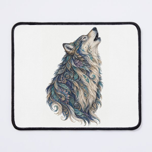 Item preview, Intricate Howling Wolf designed and sold by PaintedbyCarol.