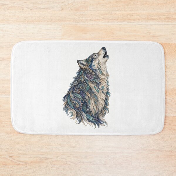 Item preview, Intricate Howling Wolf designed and sold by PaintedbyCarol.
