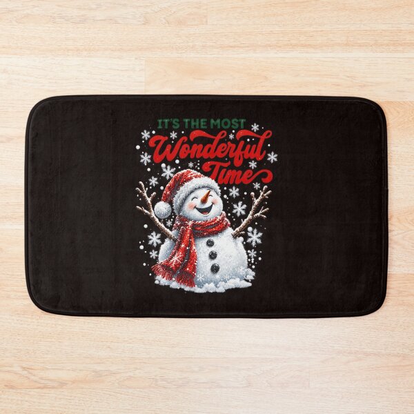 Item preview, It's The Most Wonderful Time Happy Snowman Christmas Graphic designed and sold by DYALEEZ-XCR.