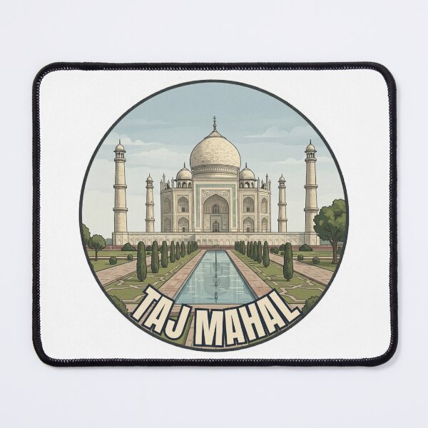 Item preview, Taj Mahal Travel Badge – India Vintage Souvenir designed and sold by DesignMaxa.