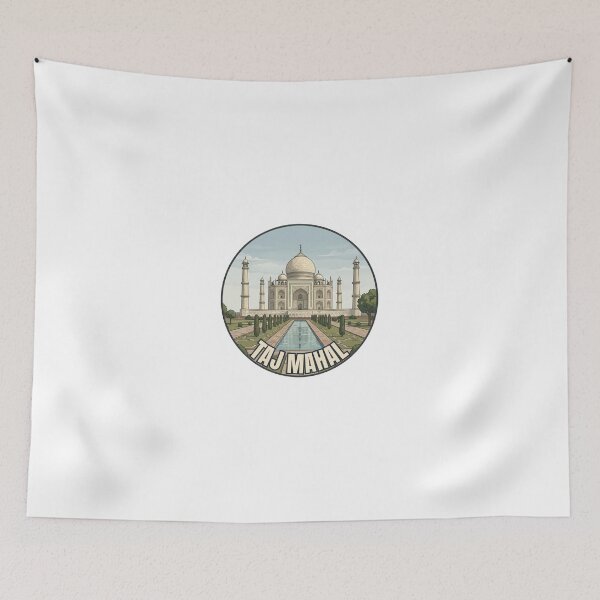 Item preview, Taj Mahal Travel Badge – India Vintage Souvenir designed and sold by DesignMaxa.