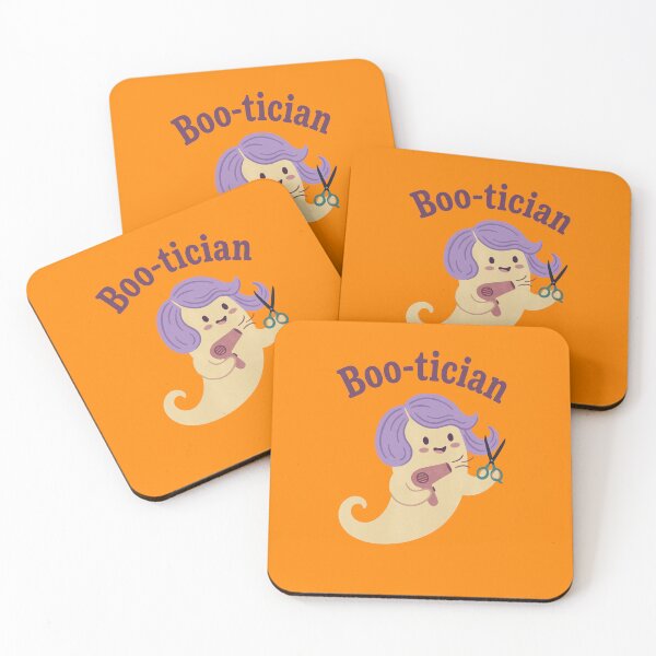 Item preview, Boo-tician Ghost Bringing Halloween Humor to Hair Stylists designed and sold by FreshVibe Prints.