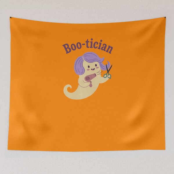 Item preview, Boo-tician Ghost Bringing Halloween Humor to Hair Stylists designed and sold by FreshVibe Prints.