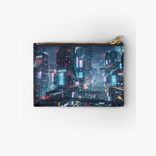 Item preview, Futuristic Blade Runner-style metropolis with flying cars designed and sold by Mente Creativa.