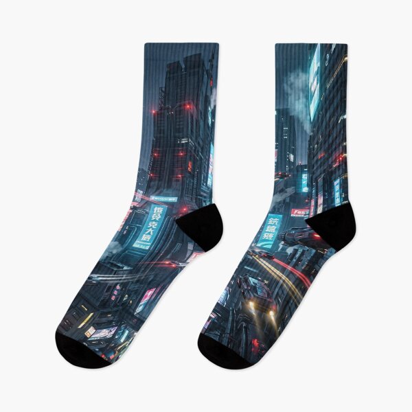Item preview, Futuristic Blade Runner-style metropolis with flying cars designed and sold by Mente Creativa.