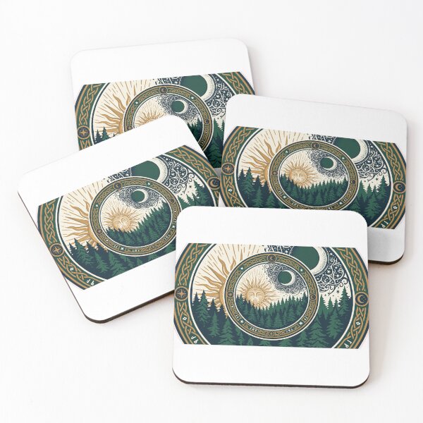 Item preview, Vintage Celestial Sun Crescent Moon Winter Solstice Badge designed and sold by AmadeusModern.