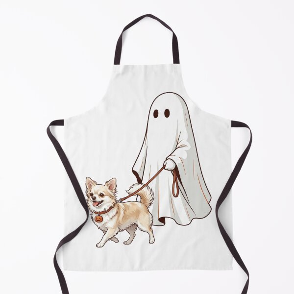Item preview, Long Haired Chihuahua Ghost Walking Dog Halloween Spooky Pet Mom Cute Fall Humor designed and sold by raedattia.
