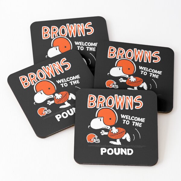 Item preview, Snoopy Browns Welcome To The Pound Football designed and sold by LucianaMoraes.