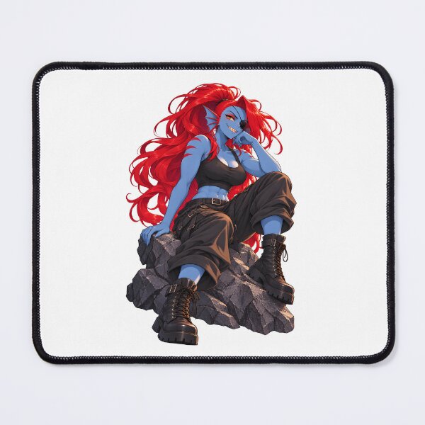 Item preview, Undyne - Chilling on Rock designed and sold by QuixalArts.
