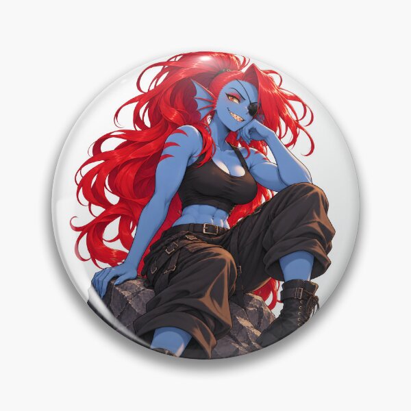 Item preview, Undyne - Chilling on Rock designed and sold by QuixalArts.