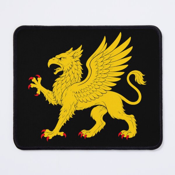 Item preview, Golden Griffin Heraldic Emblem – Medieval Mythical Beast Design designed and sold by Fradikal.